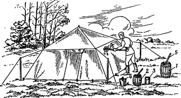 пропитка палатки пропиточным химическим составом ПХС-55