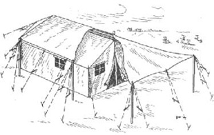 Палатка лагерная летняя штабная